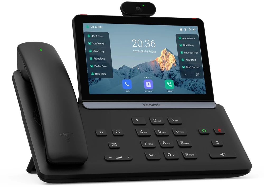 Yealink T88V Pro IP telefonas Juoda LCD „Wi-Fi“