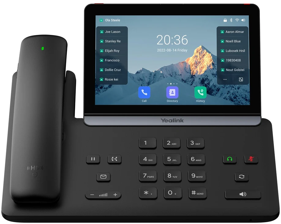 Yealink T88W Pro IP telefonas Juoda LCD „Wi-Fi“