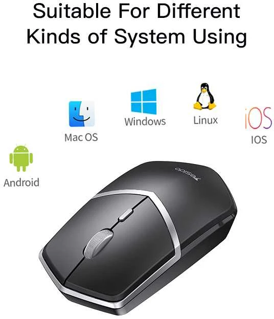 Yesido pelė kompiuteriui KB16 wireless juodas