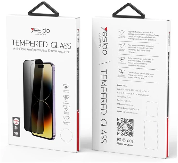 YESIDO PRIVACY STIKLAS IPHONE 15 PRO TG02