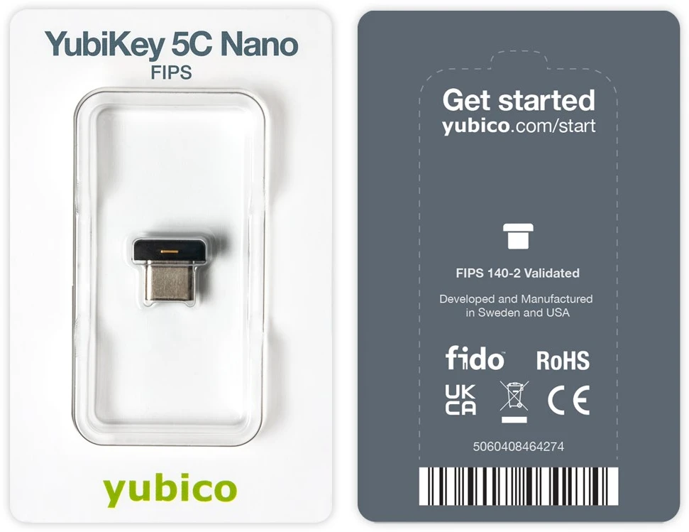 Yubico YubiKey 5C Nano FIPS