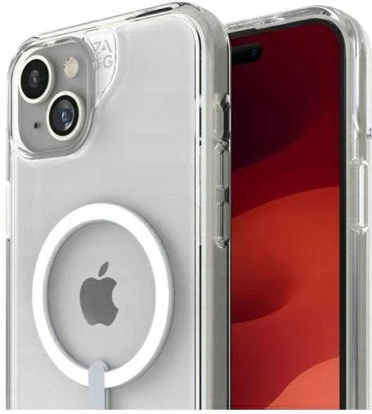 ZAGG Crystal Palace Snap Kickstand MagSafe Apple iPhone 15 Plus dėklas telefonui skaidrus