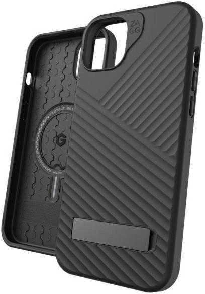 Dėklas ZAGG Denali Snap Kickstand skirtas Apple iPhone 14 Plus / 15 Plus juodos spalvos