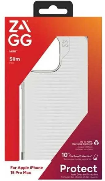 Dėklas ZAGG Luxe skirtas Apple iPhone 15 Pro Max skaidrus