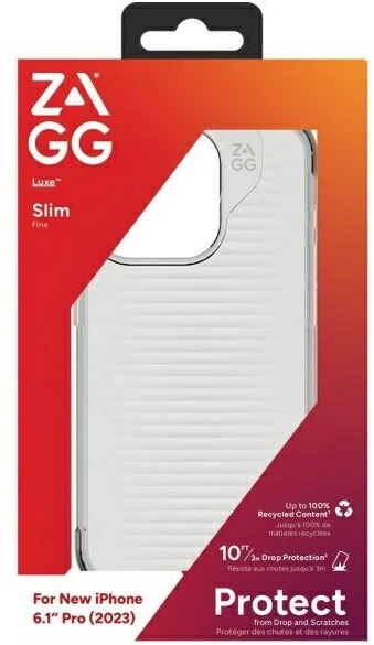 Dėklas ZAGG Luxe Snap skirtas Apple iPhone 15 Pro skaidrus