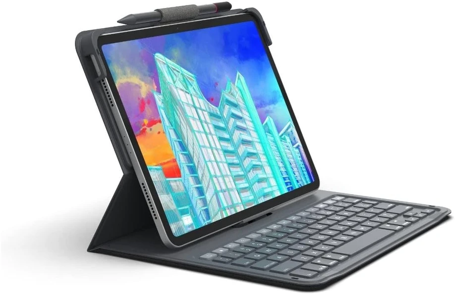 ZAGG Messenger Folio 2 klaviatūros dėklas, skirtas iPad 11 (2025) 11 colių A16 / iPad 10 (2022) 10.9 colių – QWERTZ / DE – Juodas
