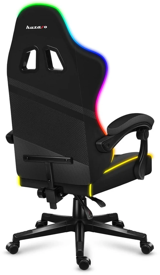 Žaidimų kėdė Huzaro Force 4.4, RGB juoda