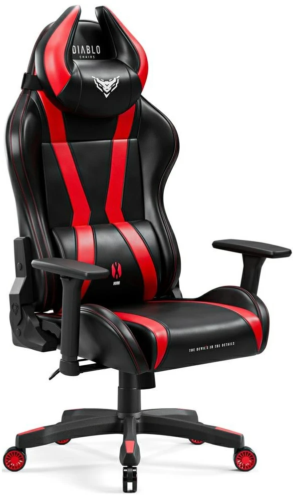 Žaidimų kėdė Diablo X-Horn 2.0 Gaming Chair Normal, Raudonos/Juodos spalvos