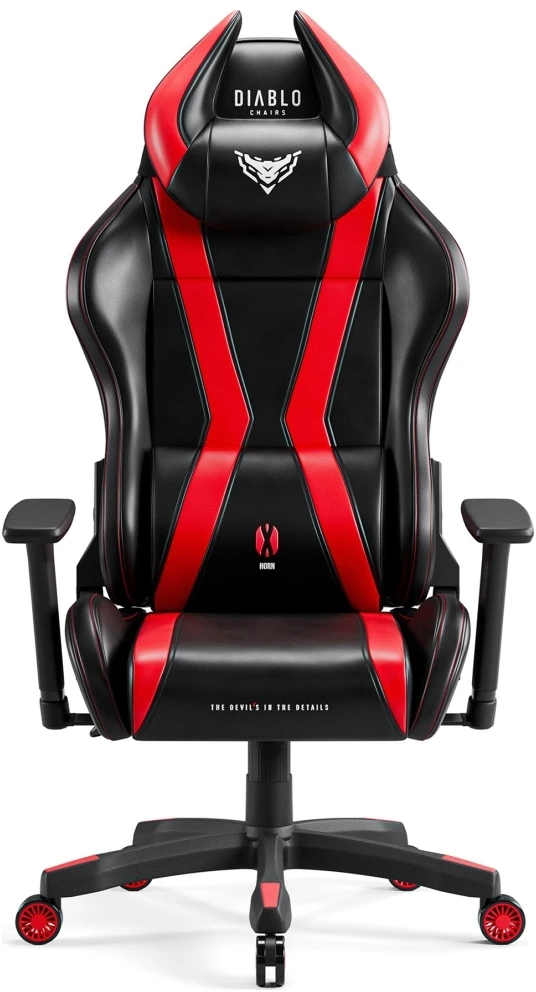Žaidimų kėdė Diablo X-Horn 2.0 Gaming Chair Normal, Raudonos/Juodos spalvos