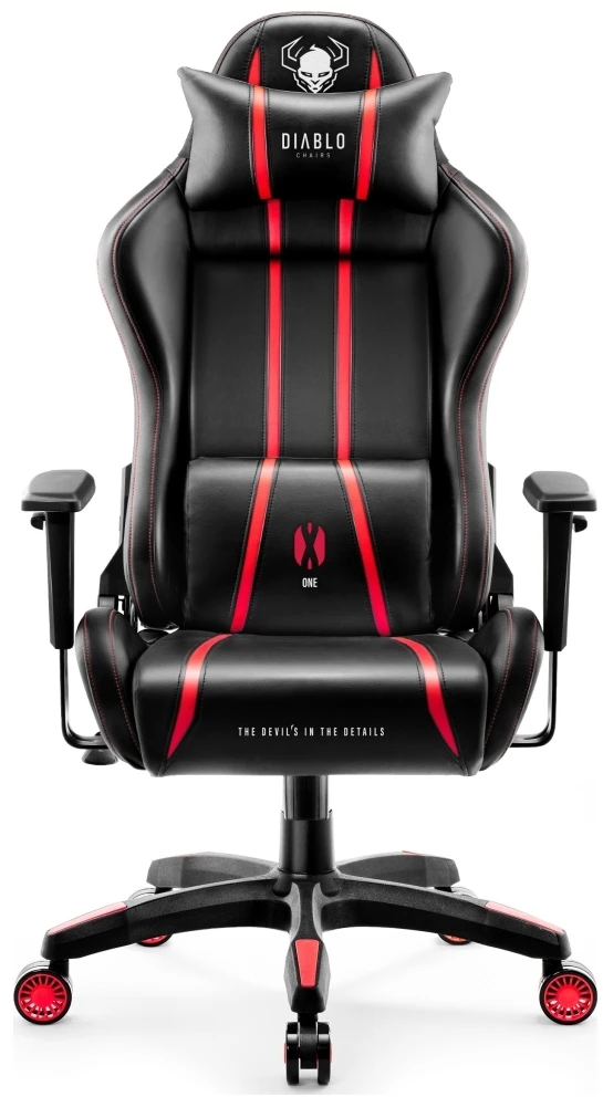 Žaidimų kėdė Diablo X-One 2.0 Gaming Chair King, Juodos/raudonos spalvos