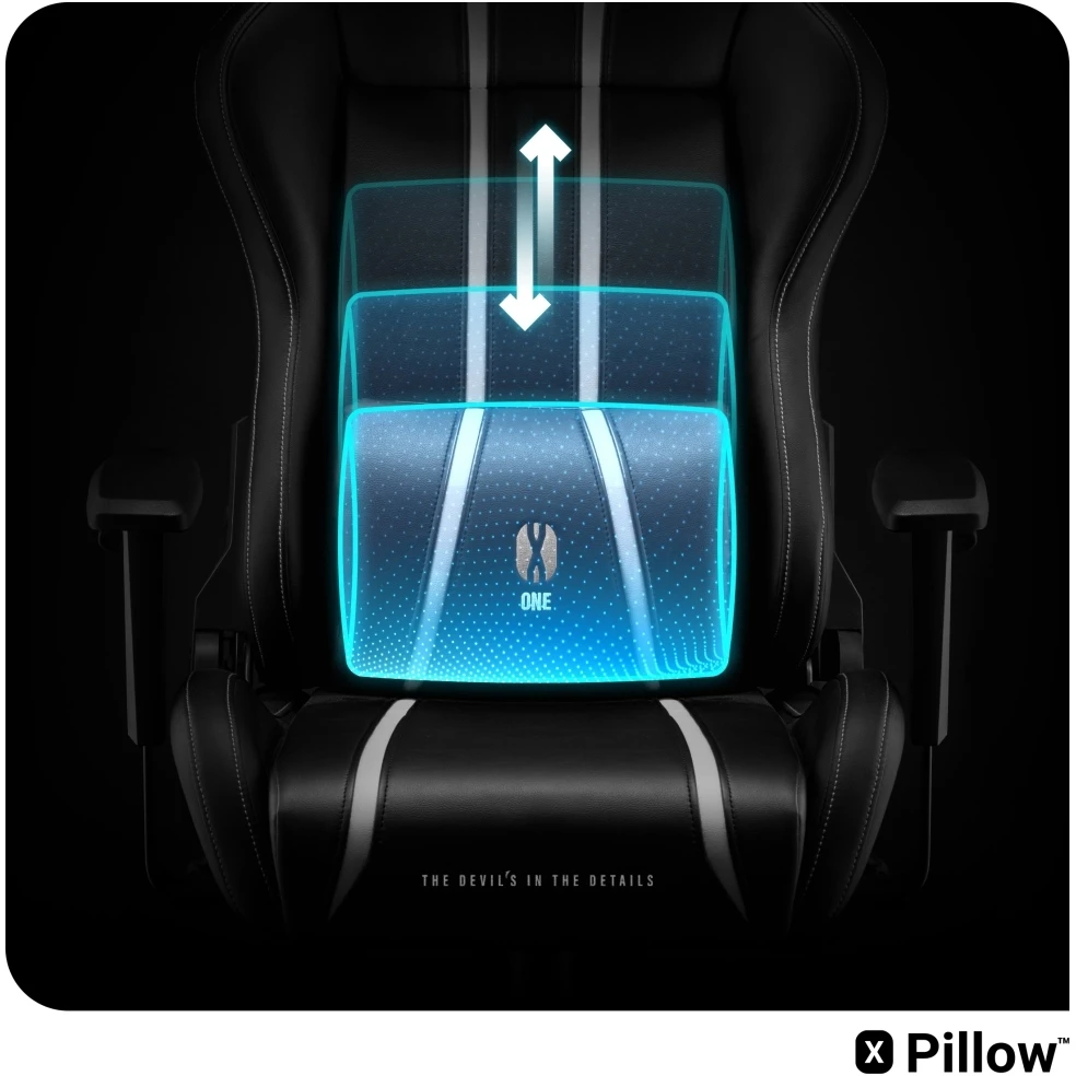 Žaidimų kėdė Diablo X-One 2.0 Gaming Chair Normal, Juodos/ baltos spalvos