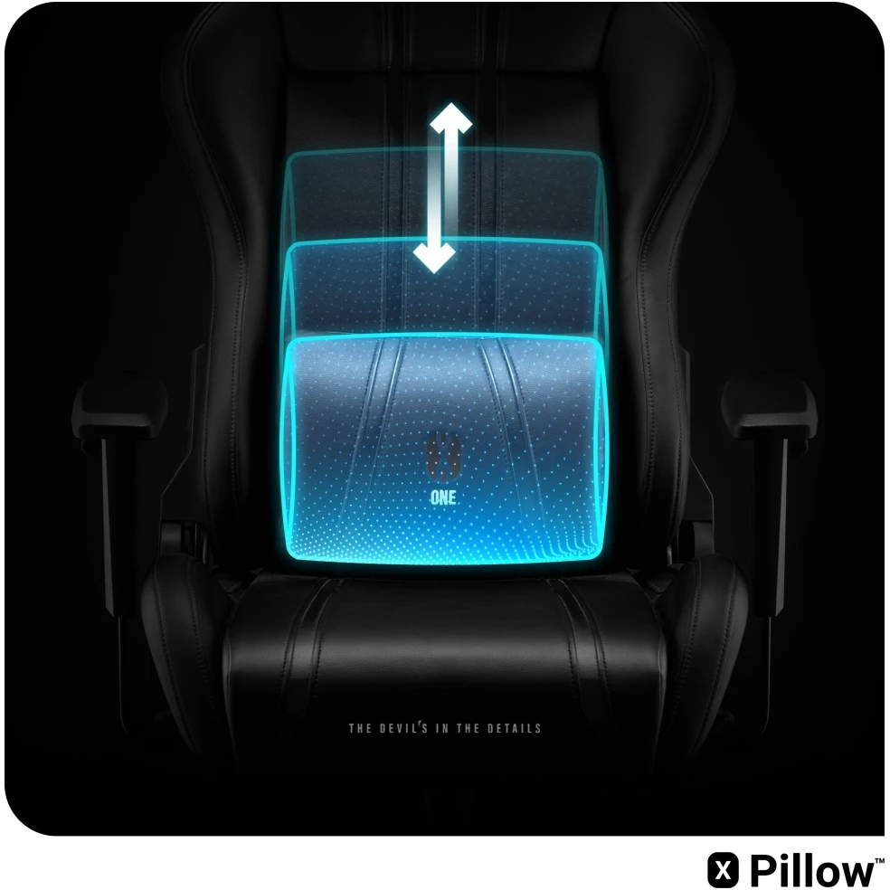 Žaidimų kėdė Diablo X-One 2.0 Gaming Chair Normal, Juodos spalvos