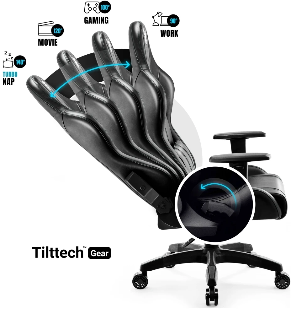 Žaidimų kėdė Diablo X-One 2.0 Gaming Chair Normal, Juodos spalvos