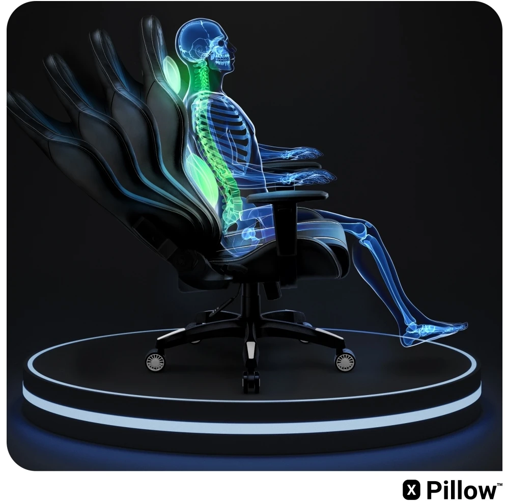 Žaidimų kėdė Diablo X-One 2.0 Gaming Chair Normal, Juodos/ baltos spalvos