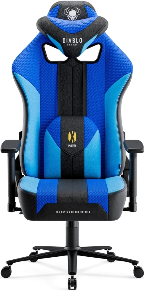 Diablo Chairs Diablo X-Player 2.0 King Size Frost - juodas ergonominė kėdė