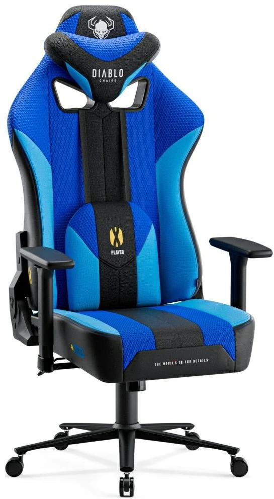 Diablo Chairs Diablo X-Player 2.0 King Size Frost - juodas ergonominė kėdė