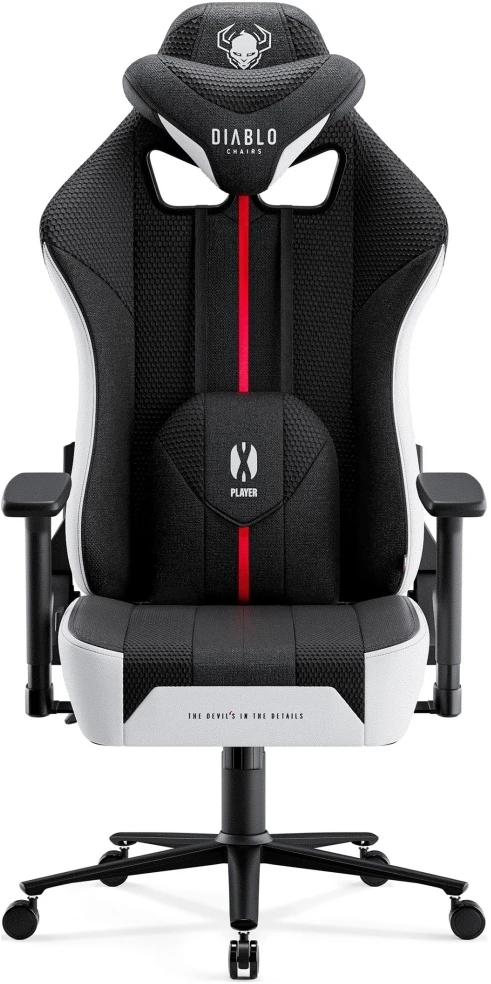 Žaidimų kėdė Diablo X-Player 2.0, spalva: juoda/balta, dydis: normalus