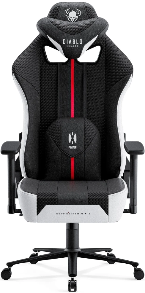 Žaidimų kėdė Diablo X-Player 2.0, spalva: juoda/balta, dydis: "King"