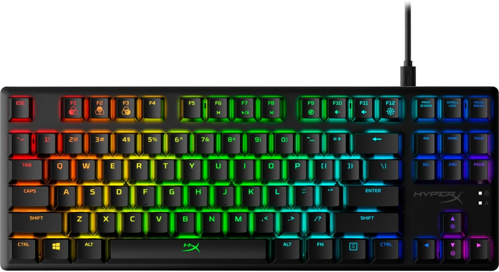 HyperX Alloy Origins Core Tenkeyless Mechaninė žaidimų klaviatūra, US išdėstymas, HyperX Blue Switch