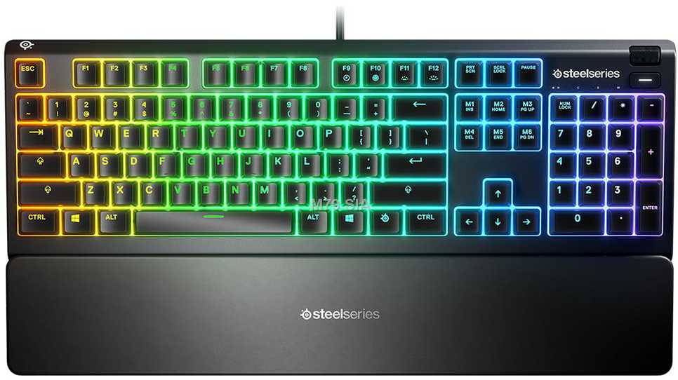 Žaidimų klaviatūra SteelSeries Apex 3, US išdėstymas