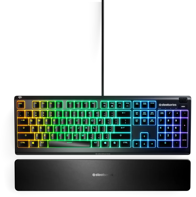 Žaidimų klaviatūra SteelSeries Apex 3 RGB Membraninė, US išdėstymas