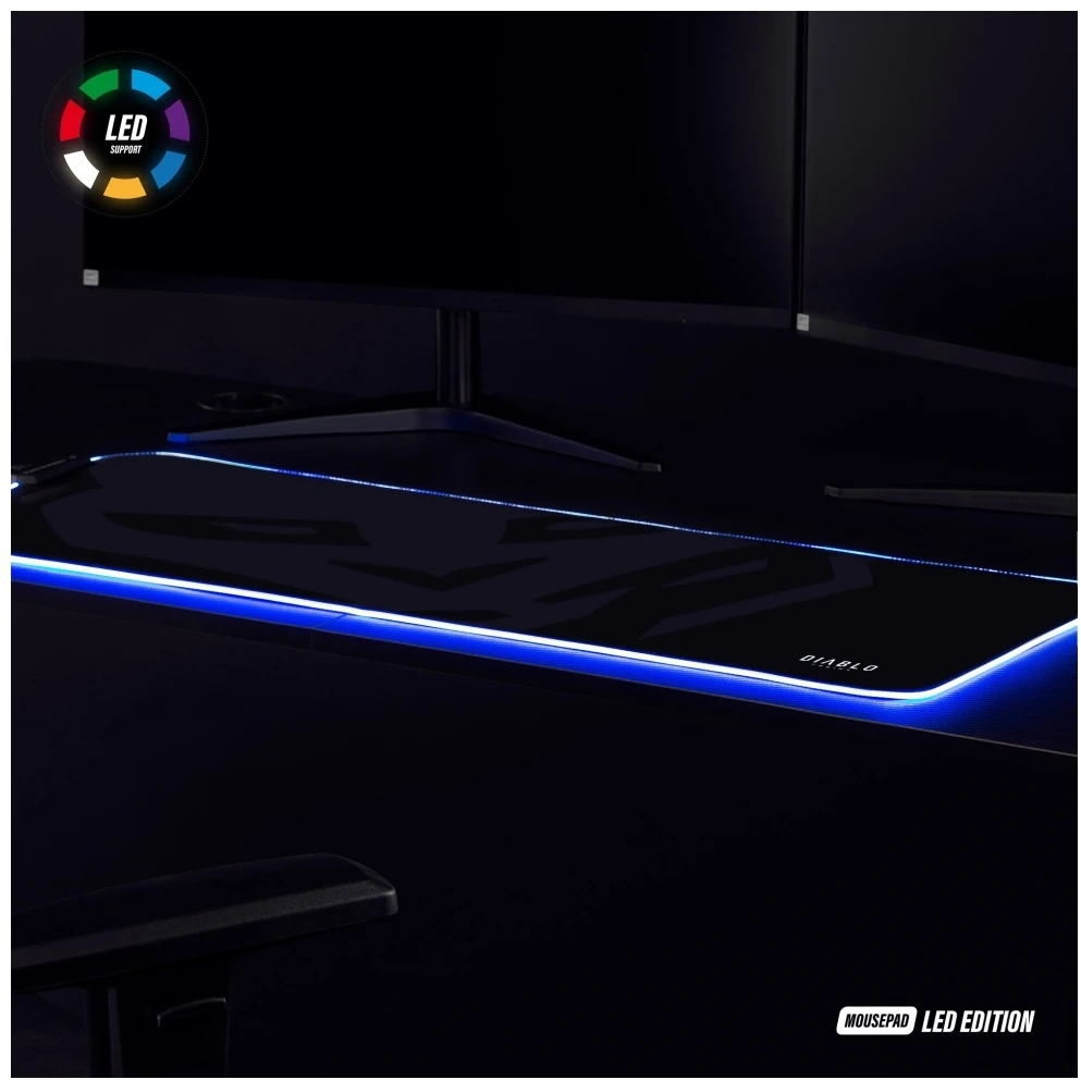 Žaidimų LED pelės kilimėlis Diablo Chairs
