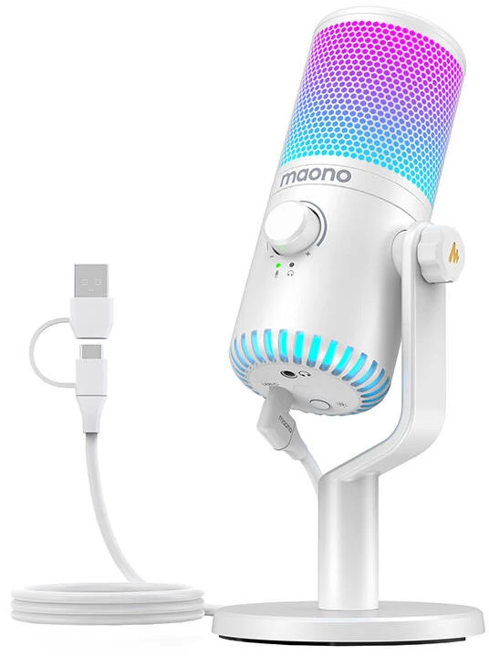 Žaidimų mikrofonas Maono DM30RGB (baltas)