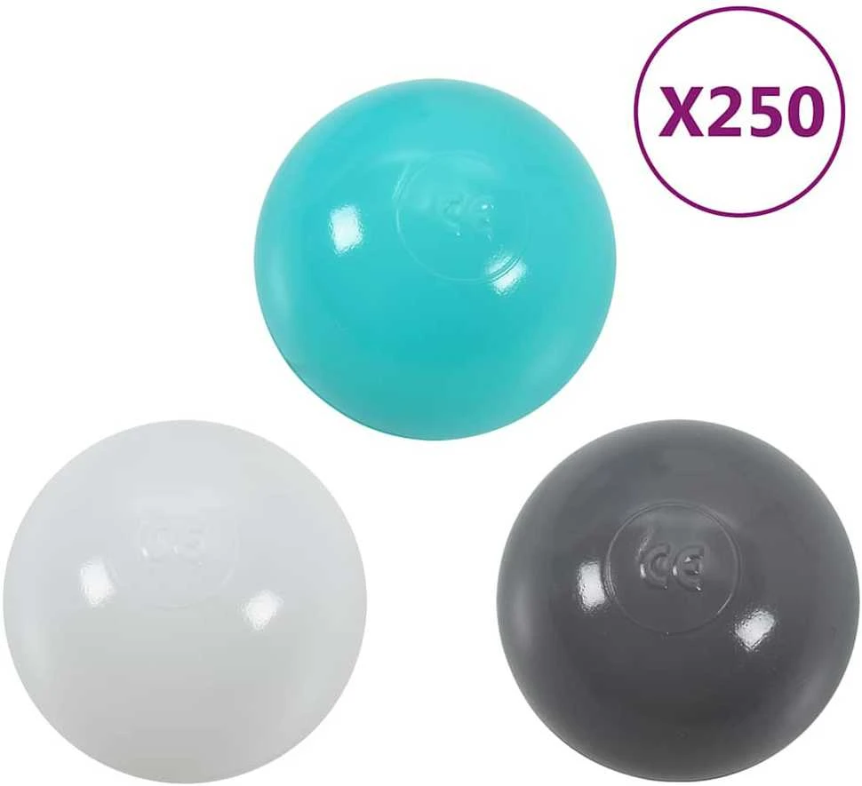 Žaidimų palapinė su 250 kamuoliukų, mėlyna, 120x120x90cm