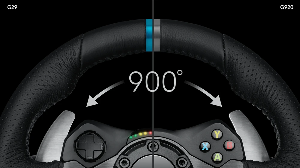 Logitech G920 Driving Force žaidimų vairas skirtas Xbox One ir PC su pedalais