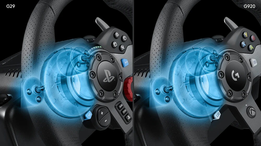 Logitech G920 Driving Force žaidimų vairas skirtas Xbox One ir PC su pedalais