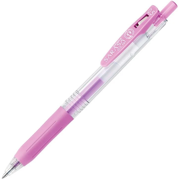 Zebra Gelinis rašiklis Sarasa Clip Milk 0.5mm, alyvinės spalvos