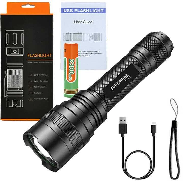 Žibintuvėlis Superfire C8-H, 950lm, USB