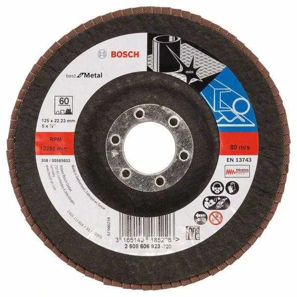 Bosch Šlifavimo svirtis, metalinis stalviršis X571 D=125 mm, K 60, 1 vnt.
