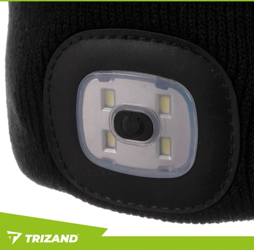 Žieminė kepurė su žibintuvėliu - juoda Trizand 22663