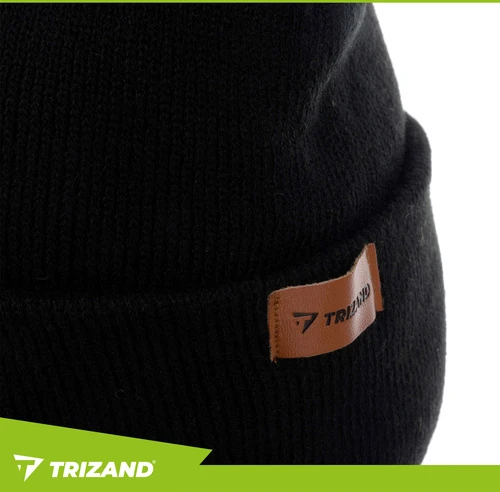 Žieminė kepurė su žibintuvėliu - juoda Trizand 22663