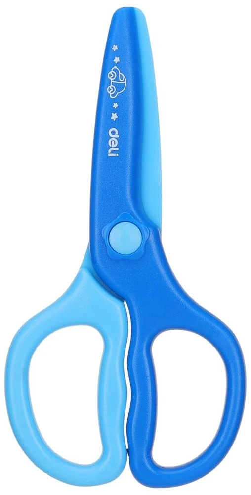 Žirklės DELI, 12cm, plastikinės vaikiškos