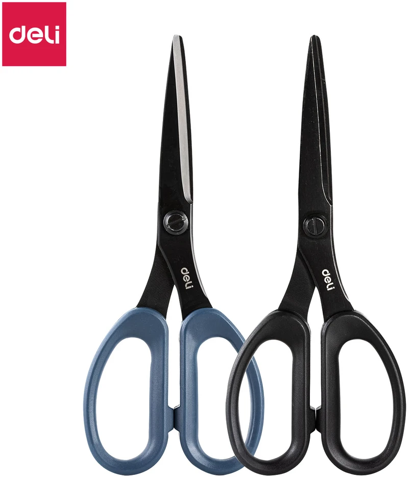 Žirklės DELI Ergo 17,5cm, juodos spalvos