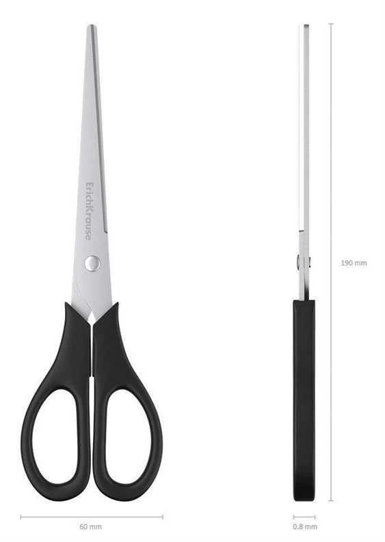 Žirklės EASY CUT, ErichKrause, 19cm