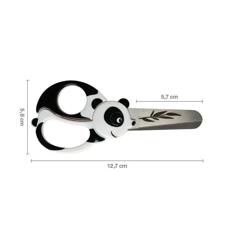 Vaikiškos žirklės FISKARS, su panda, 13 cm