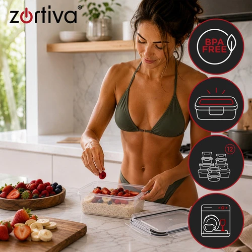 „Zortiva“ maisto konteinerių rinkinys – 12 vnt.