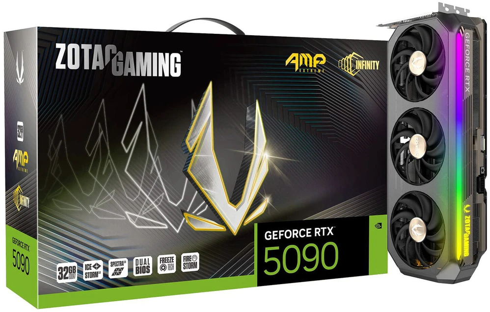 Vaizdo plokštė Zotac GAMING GeForce RTX 5090 AMP Extreme INFINITY NVIDIA 32 GB GDDR7