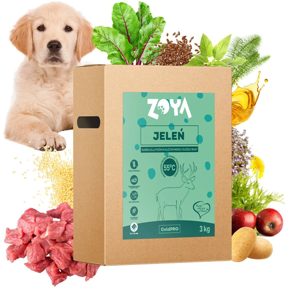 ZOYA ColdPRO Deer – sausas Maistas šunims – 3kg
