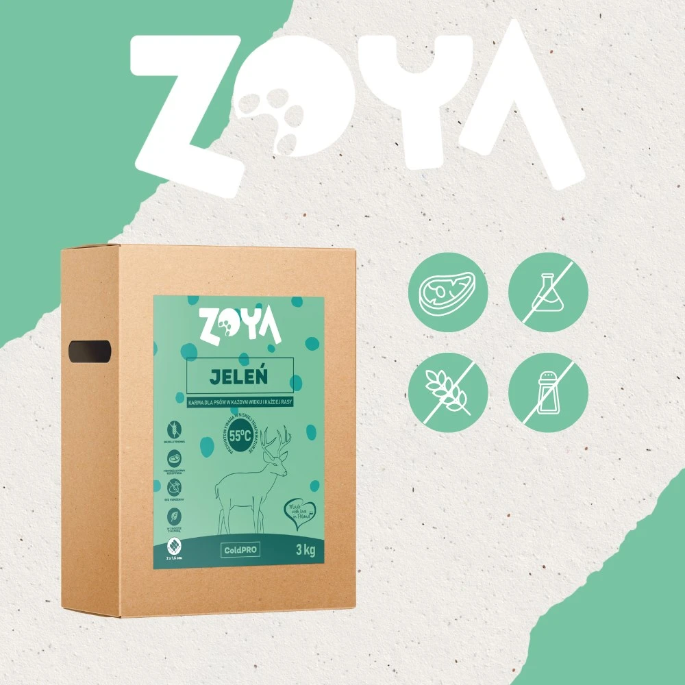 ZOYA ColdPRO Deer – sausas Maistas šunims – 3kg
