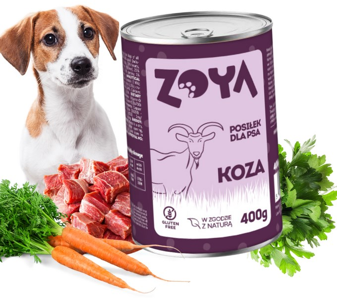 ZOYA Goat – drėgnas ėdalas šunims – 400g