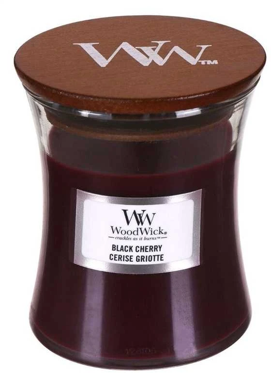 WoodWick Aromatinė žvakė (Black Cherry), 85 g