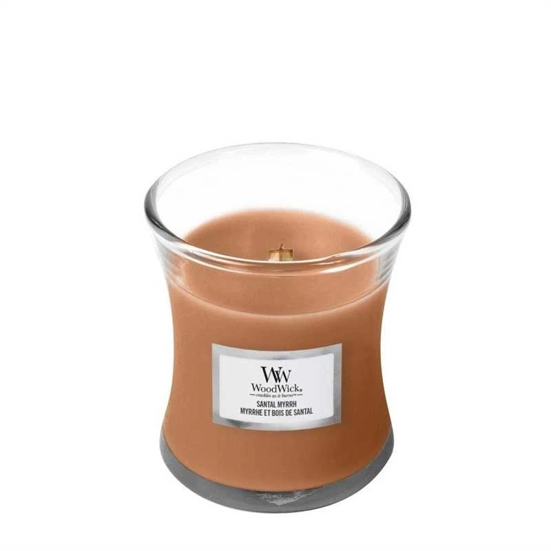 WoodWick Aromatinė žvakė (Santal Myrrh), 85 g