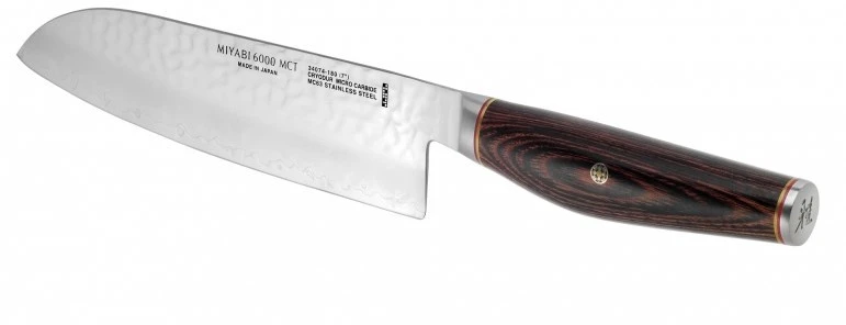 Zwilling Braun MIYABI Santoku virėjo peilis, plienas, 180 mm, sidabras / ruda, 34074-181-0