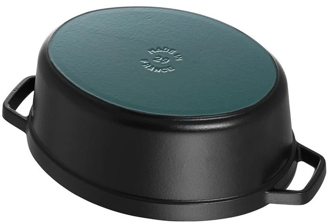 STAUB CAST IRON OVAL POT 4.2L Juodas