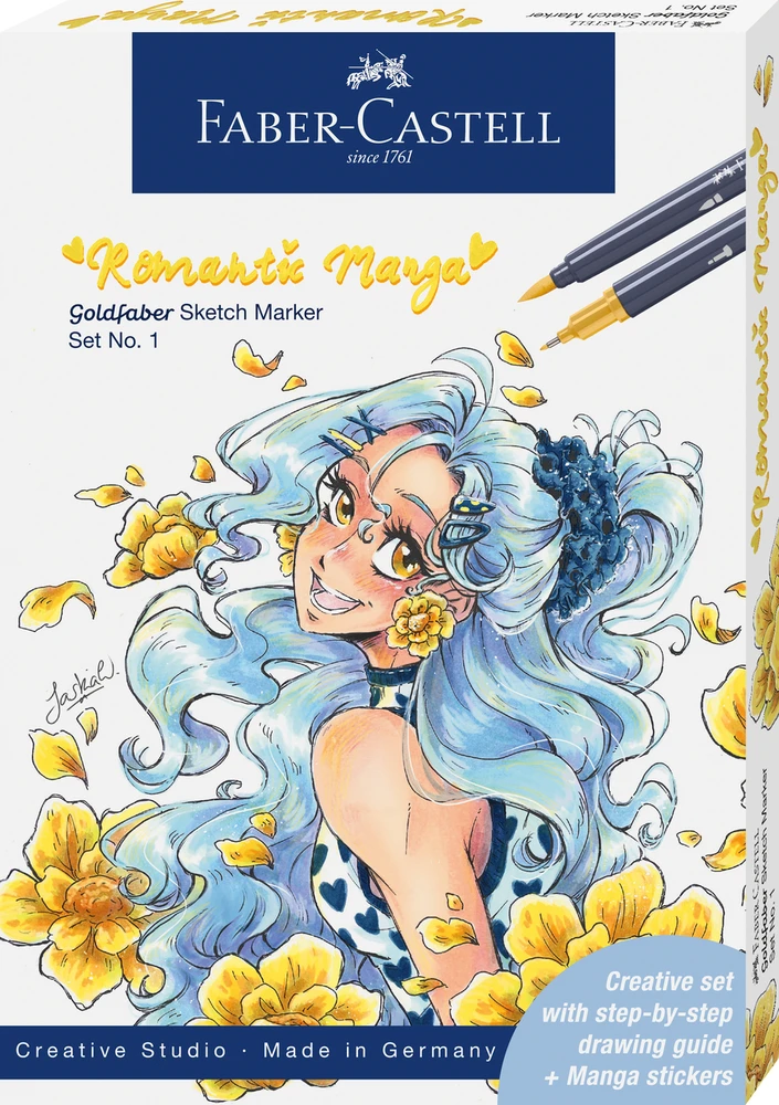 Žymekliai piešimui Faber-Castell Gofa Romantic Manga 1