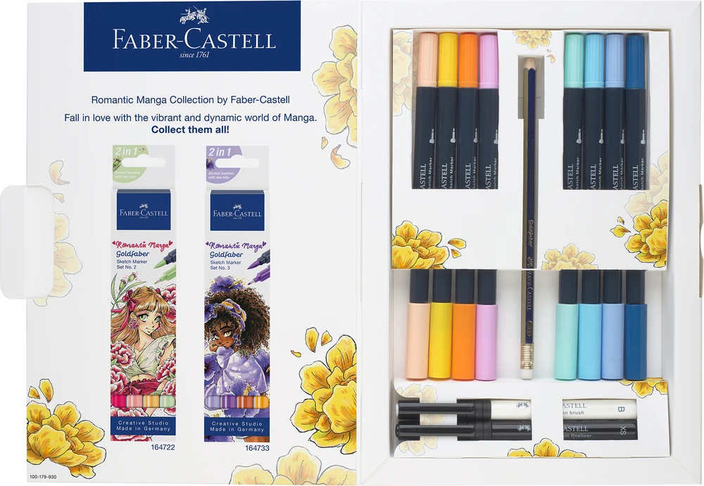 Žymekliai piešimui Faber-Castell Gofa Romantic Manga 1